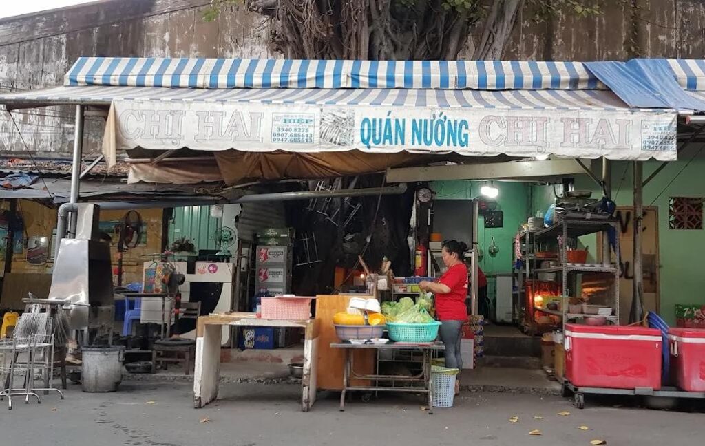 Nướng Chị Hai - Quán nhậu Quận 4 bình dân