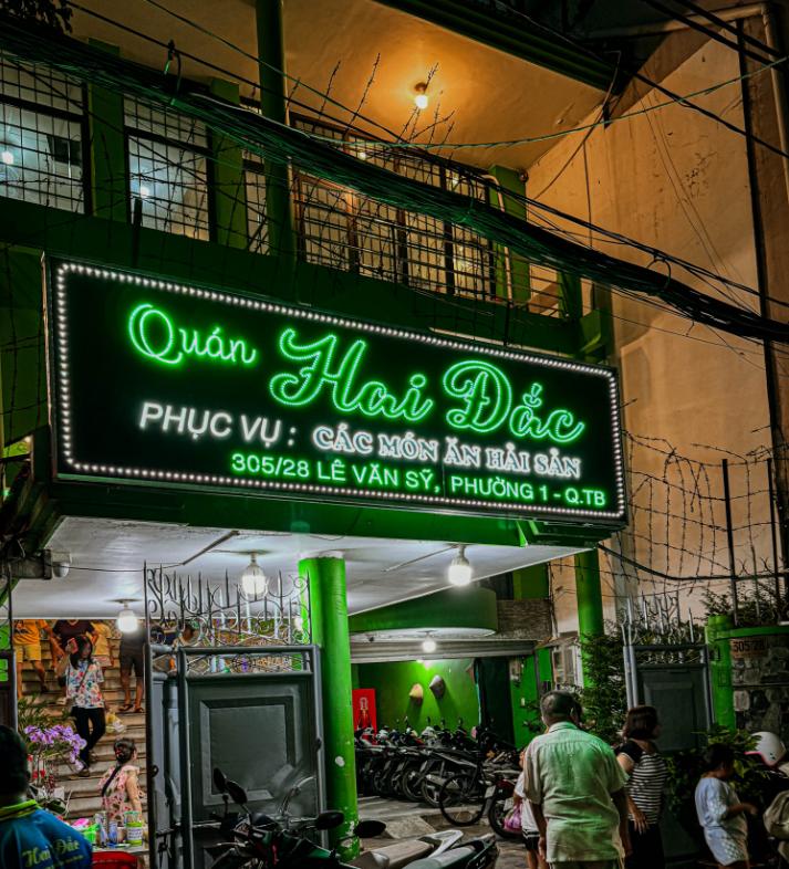 Hai Đắc - Quán nhậu Lê Văn Sỹ nổi tiếng