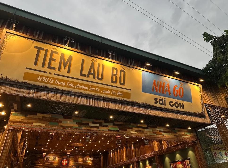 Quán Lẩu Bò Nhà Gỗ